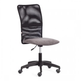 Кресло START флок/ткань серый/черный 29/W-11